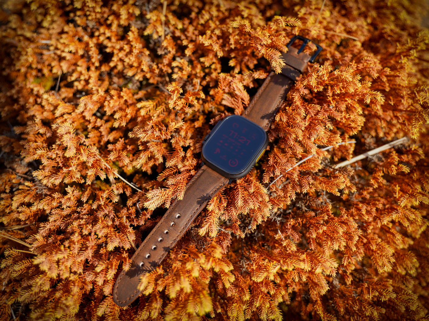 Crazy Horse Leather Apple Watch Band - Brown