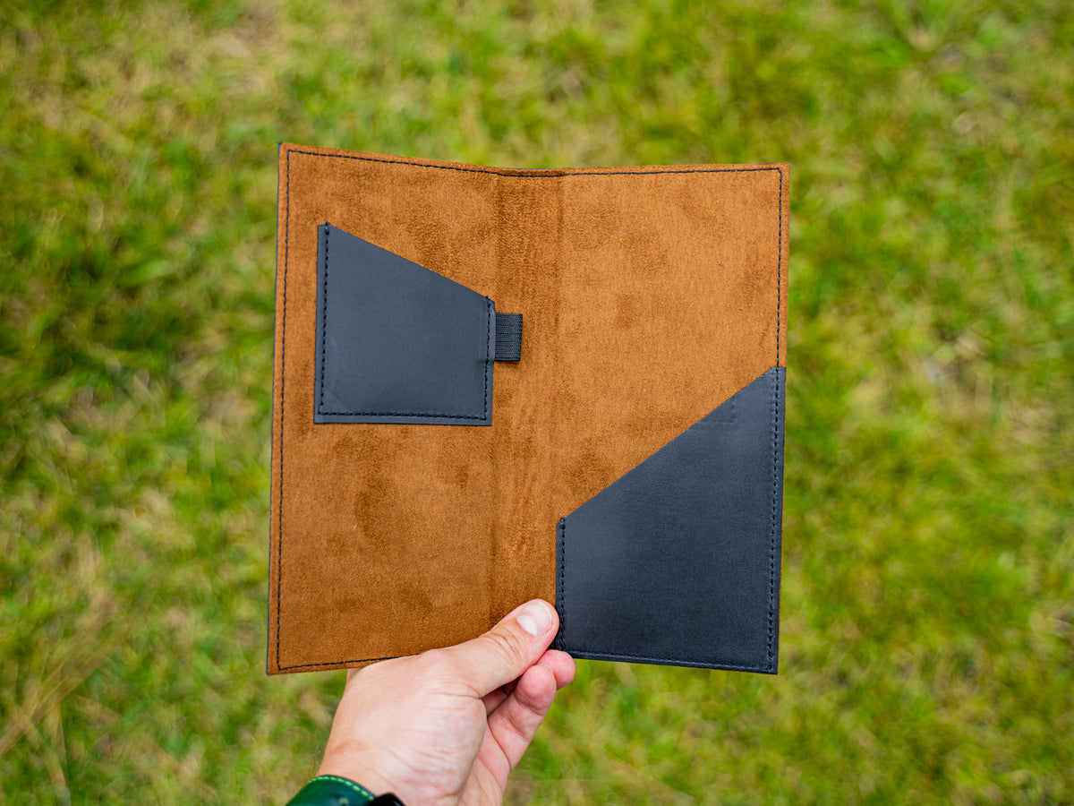 Milwaukee Leather Checkbook Cover - Black Checkbook Covers - olpr.