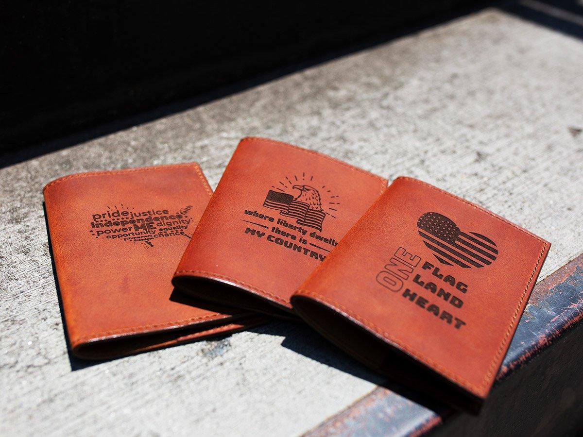 Leather Passport Holder With Engraving Cover - olpr.