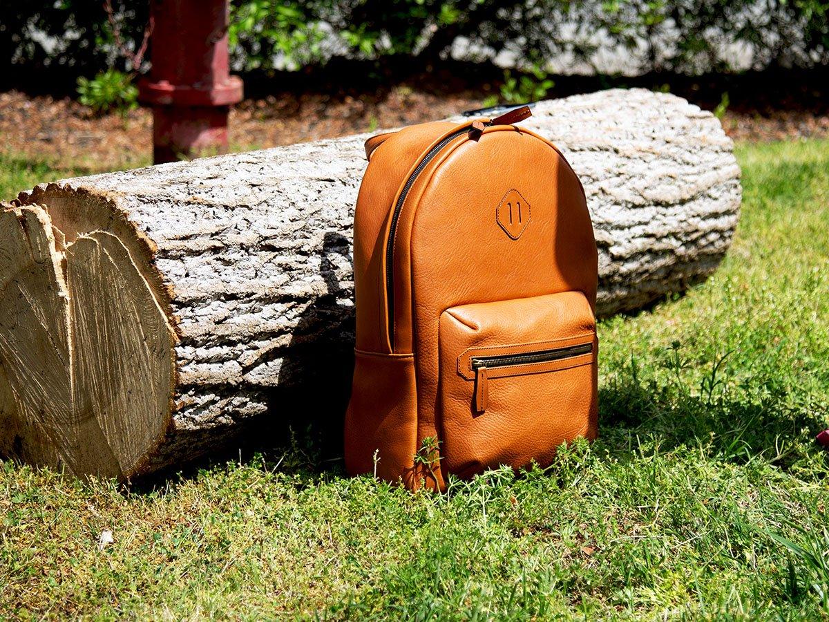 Italian Leather Backpack City - Brown Backpack - olpr.