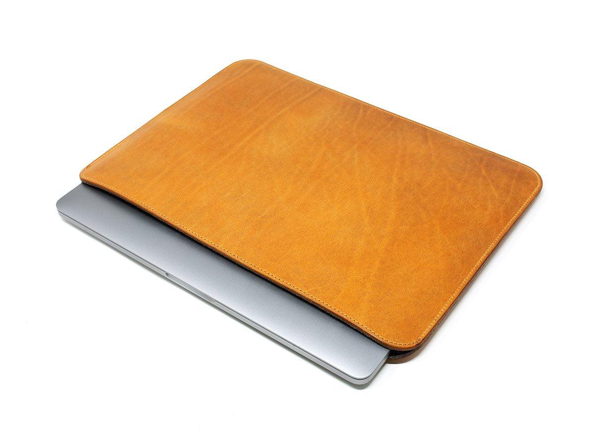 Leather Macbook Sleeve With Wool Lining - Natural Pro & Air Case - olpr.