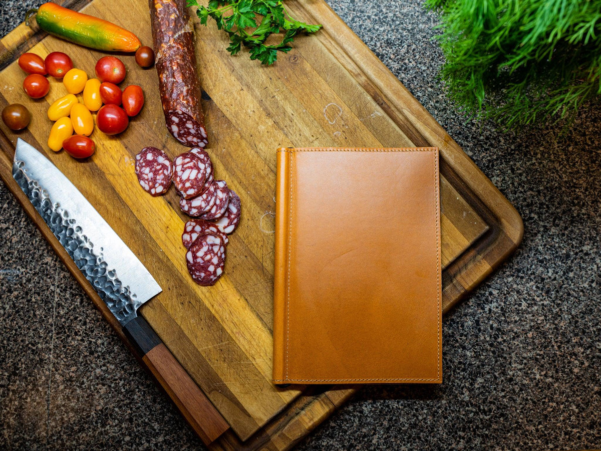 Milwaukee Leather Softcover Menu Holder - Natural Menu Cover - olpr.