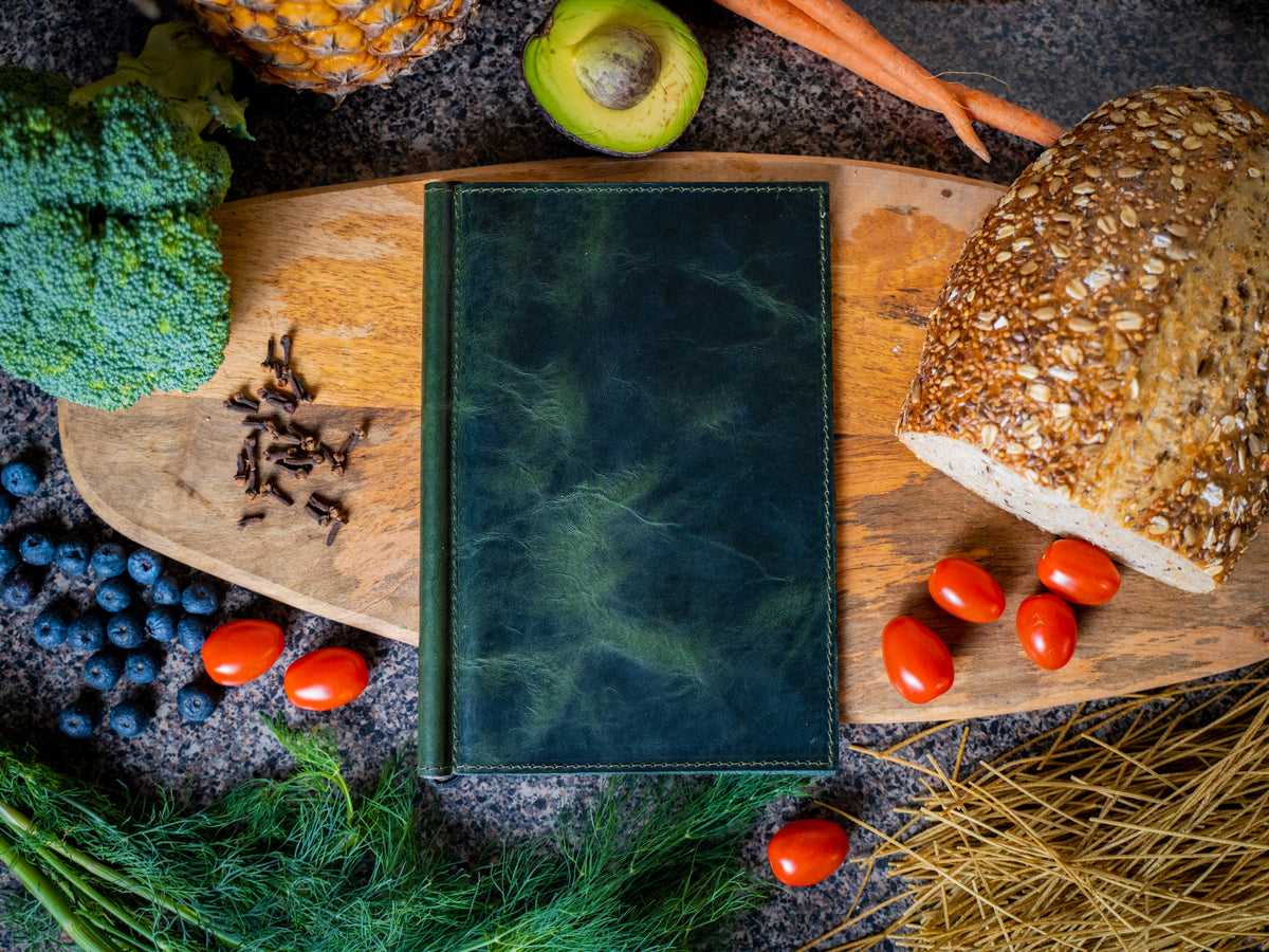 Milwaukee Leather Softcover Menu Holder - Moss Green Menu Cover - olpr.