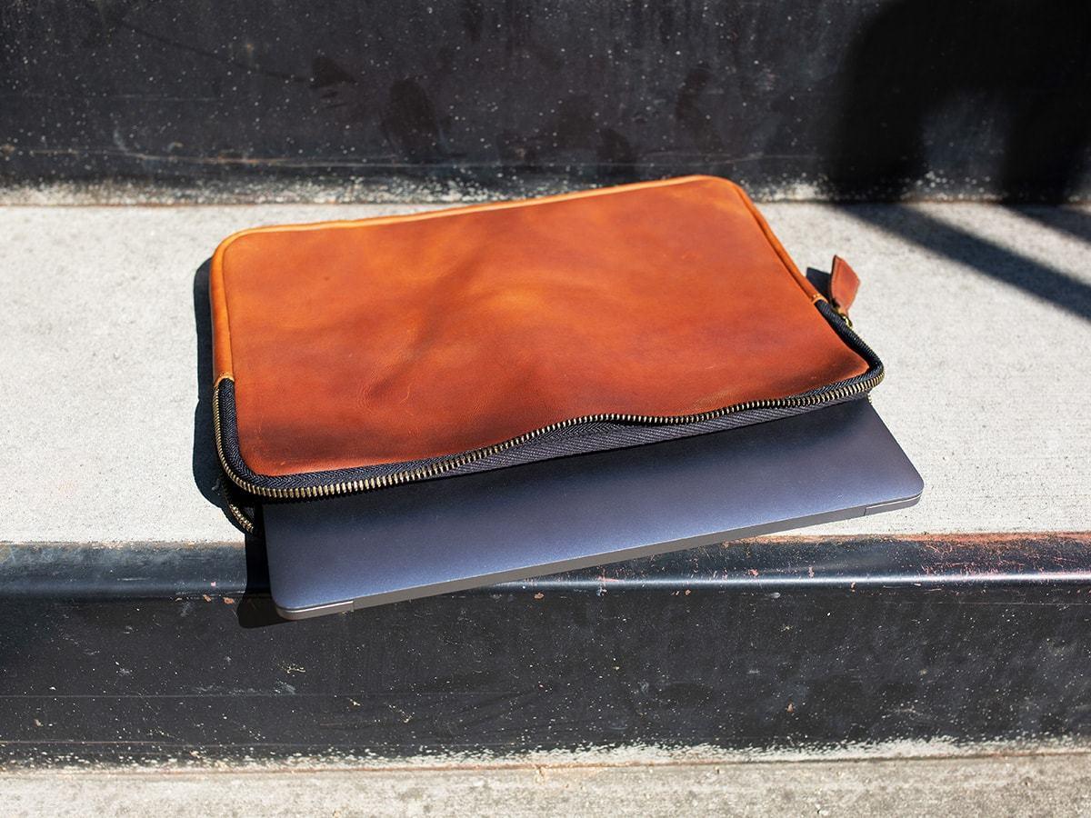 Milwaukee Leather Macbook Case - Tan Macbook Case - olpr.