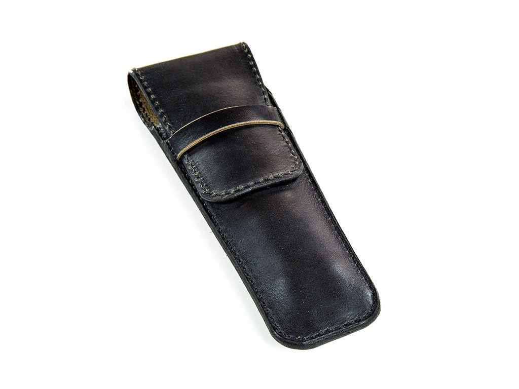 Milwaukee Leather 2 Pen Holder - Black Pen Holder - olpr.